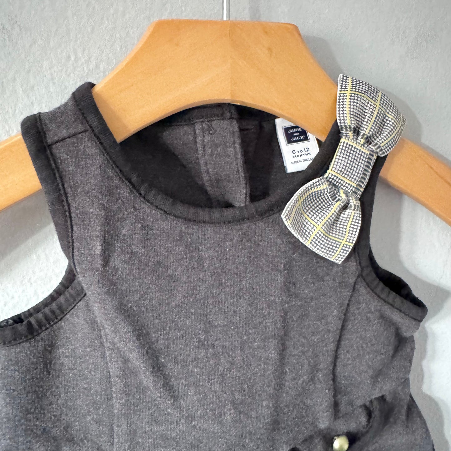 Janie & Jack / Dark grey tank dress / 6-12M