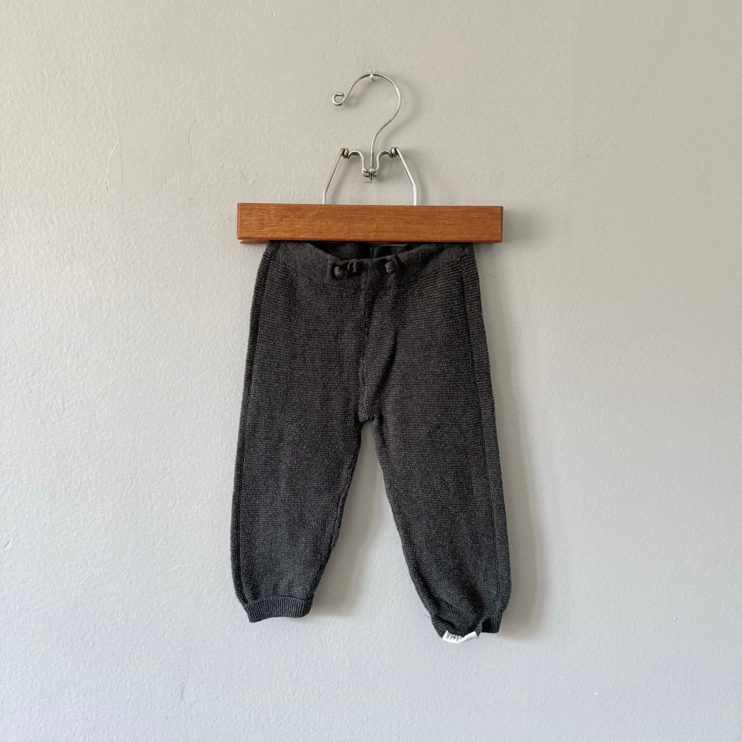 Noppies / Dark grey cotton knit pants / 3M