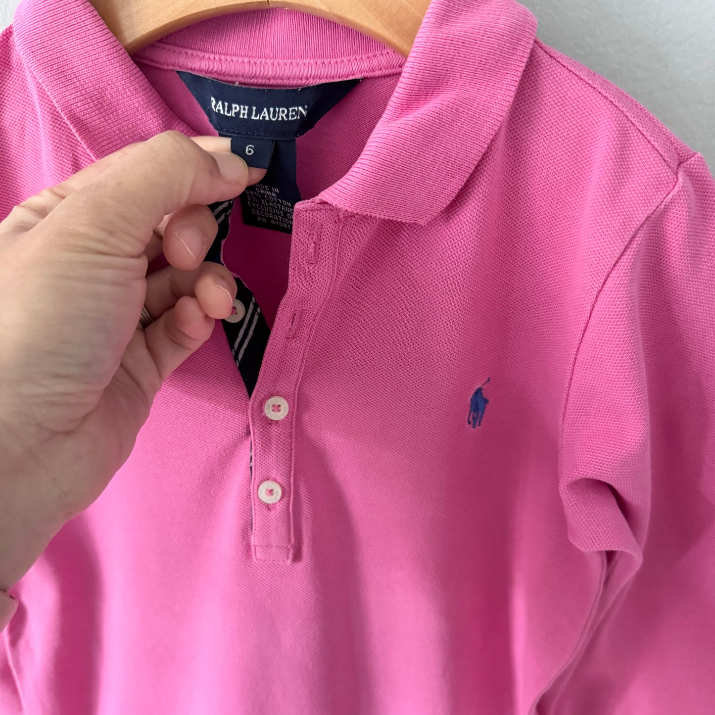 Polo Ralph Lauren / Pink polo dress / 6Y