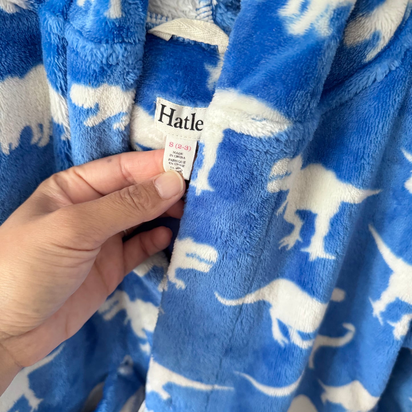 Hatley / Blue x dinosaur gown / 2-3Y