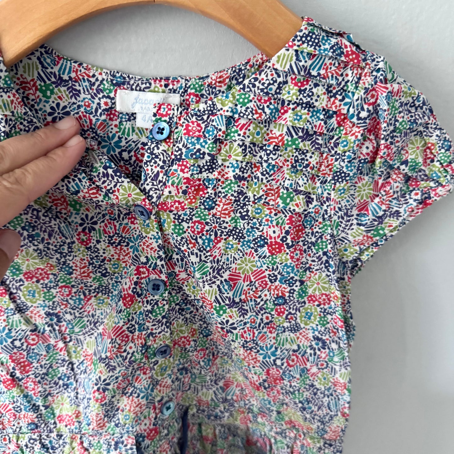 Jacadi / Floral blouse dress / 4Y