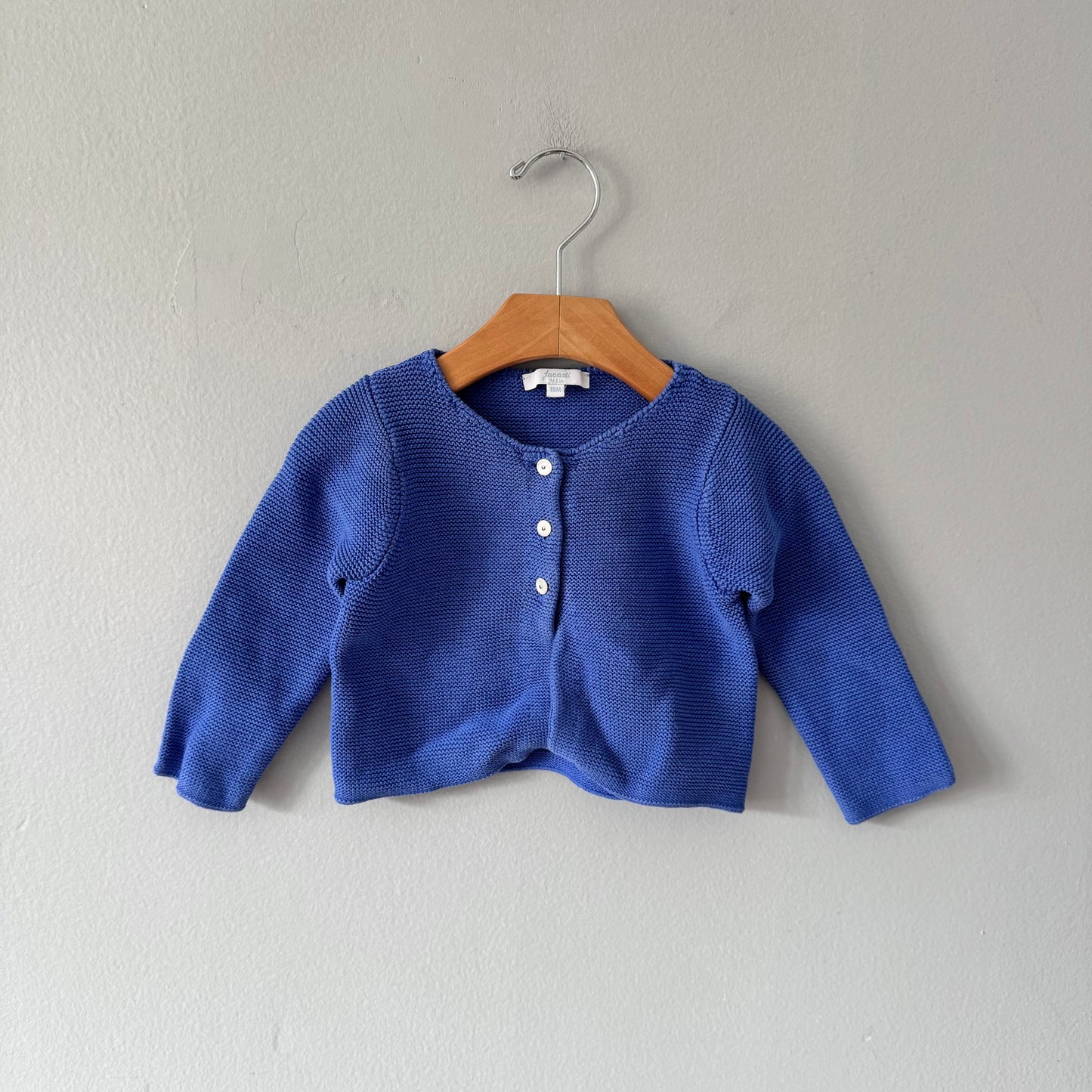 Jacadi / Gilet en coton bleu / 18M
