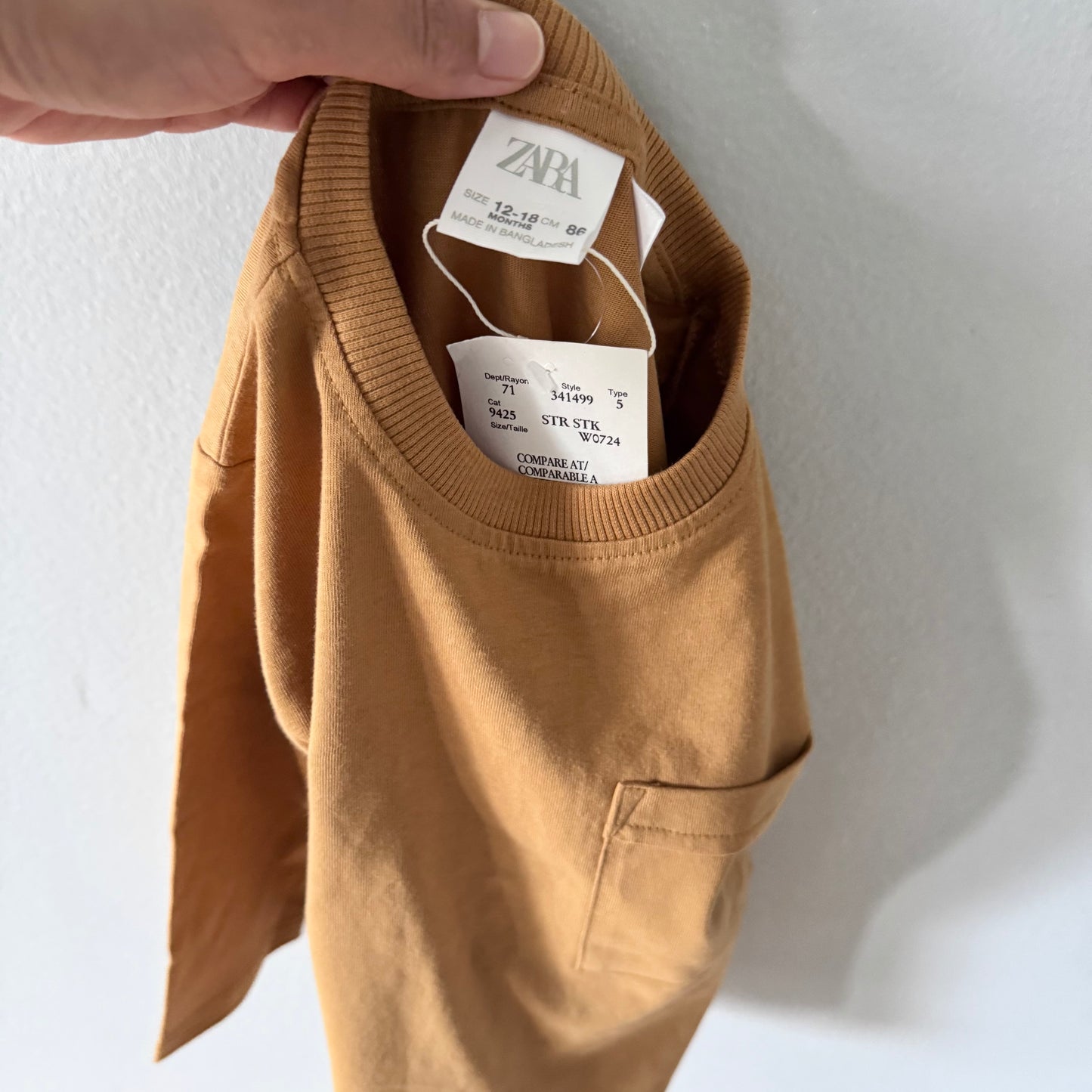 Zara / Brown long sleeve / 12-18M - New with tag