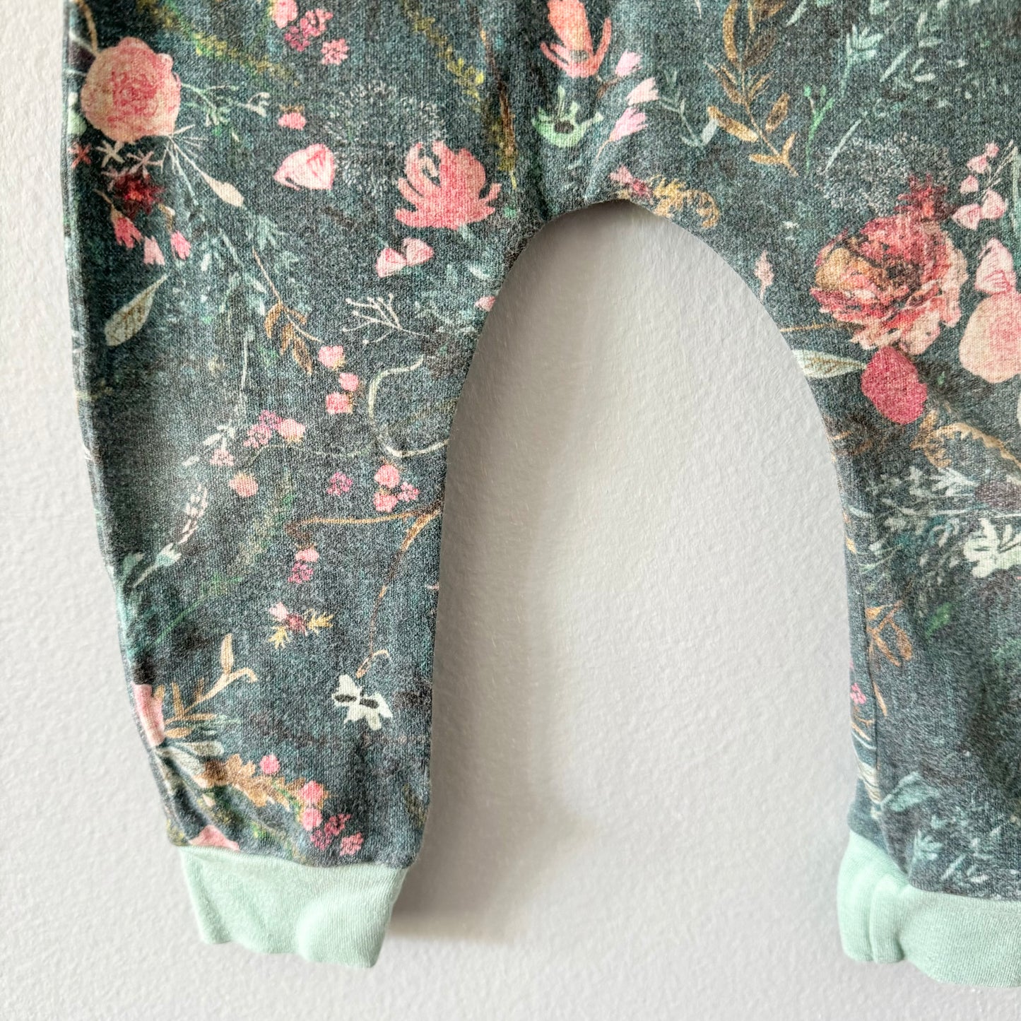 Olive me handmade / Floral leggings / 6-12M