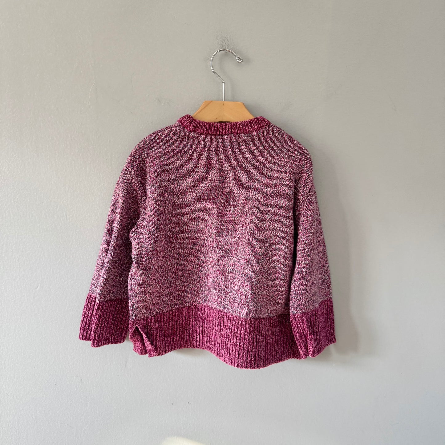 Gap	/ Pink cotton knit pullover / 4Y