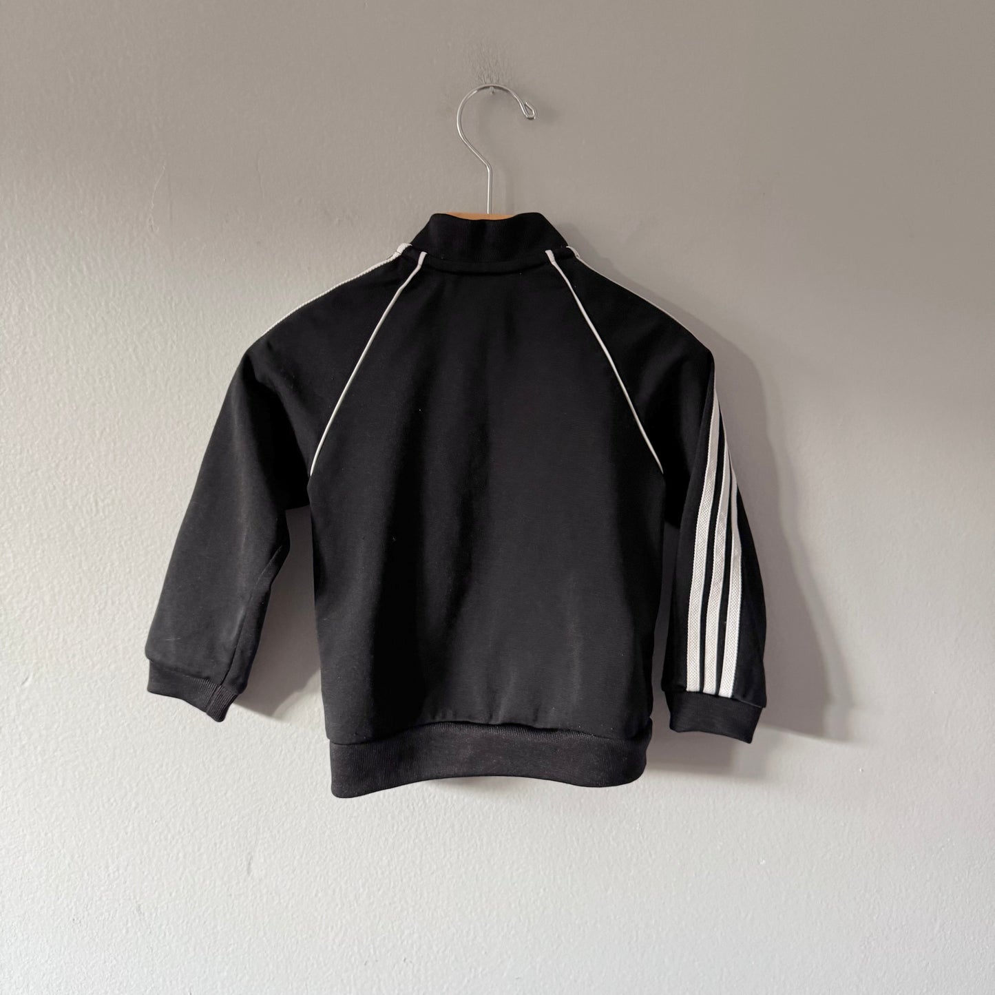 Adidas / Black track suit jacket / 12-18M