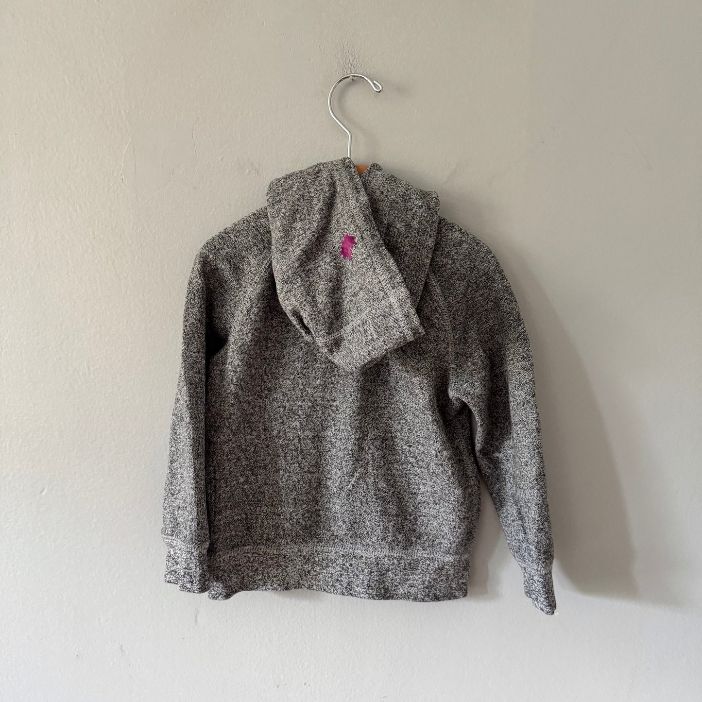 Roots / Salt and pepper zip up hoodie / 4T