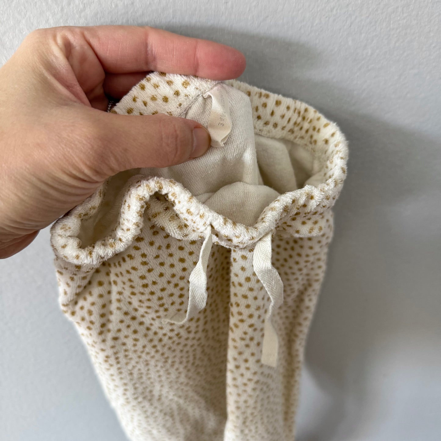 Quincy Mae / White pile harem pants / 18-24M