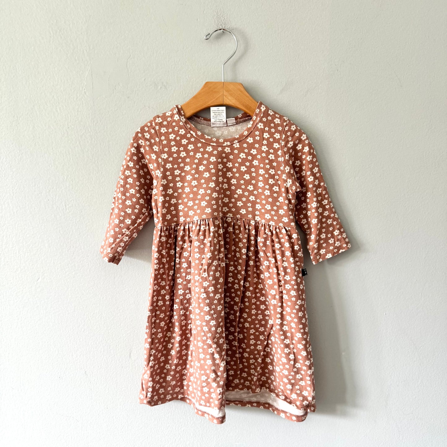 Lou & Bear / Brown floral dress / 2-3Y