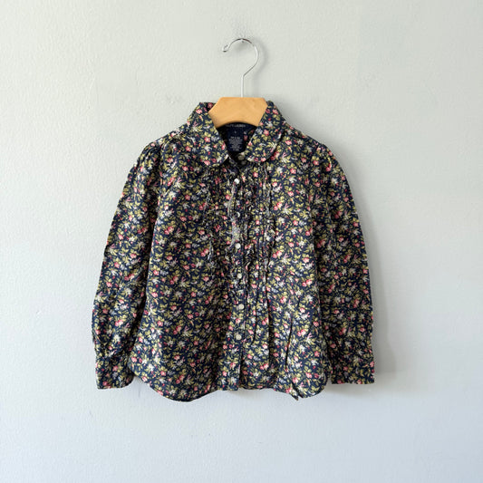 Polo Ralph Lauren	/ Black x rose girl dress shirt / 5Y