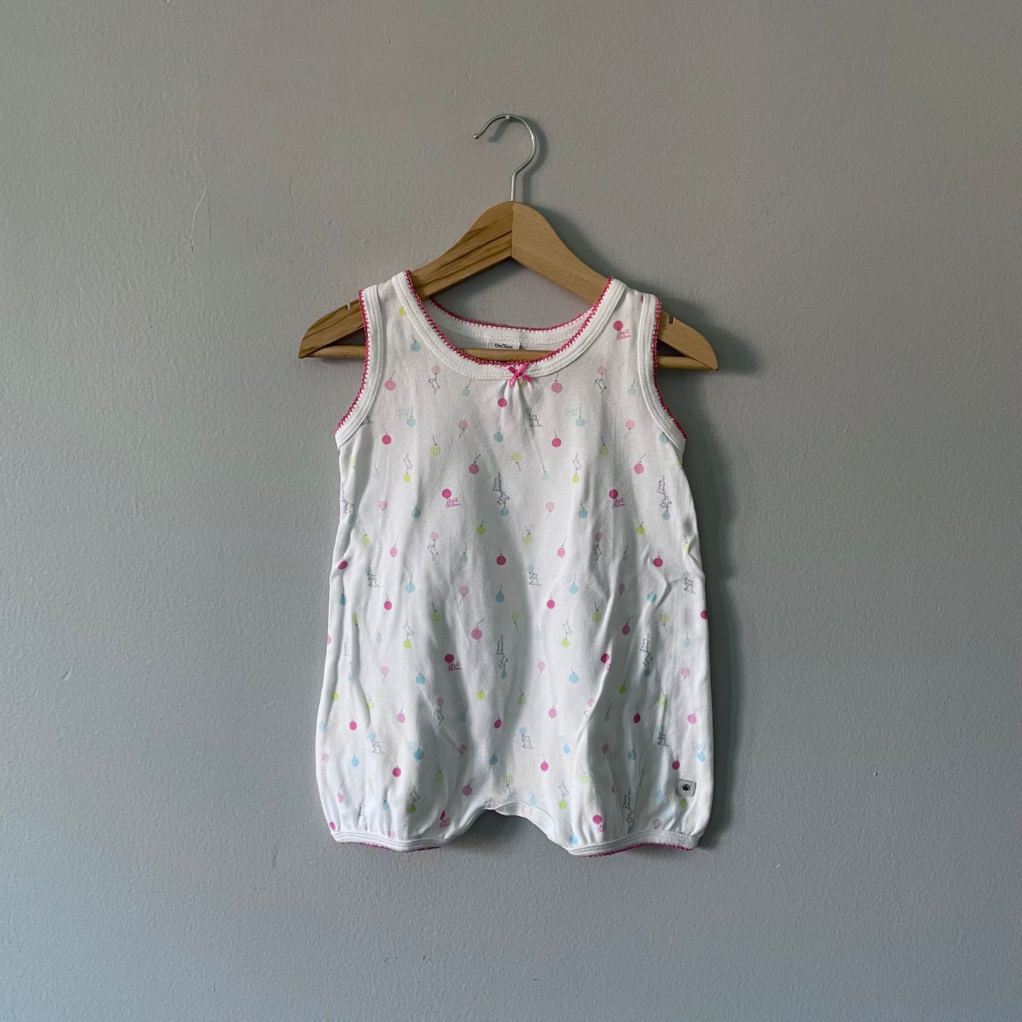 Petit Bateau / Tank romper / 12M