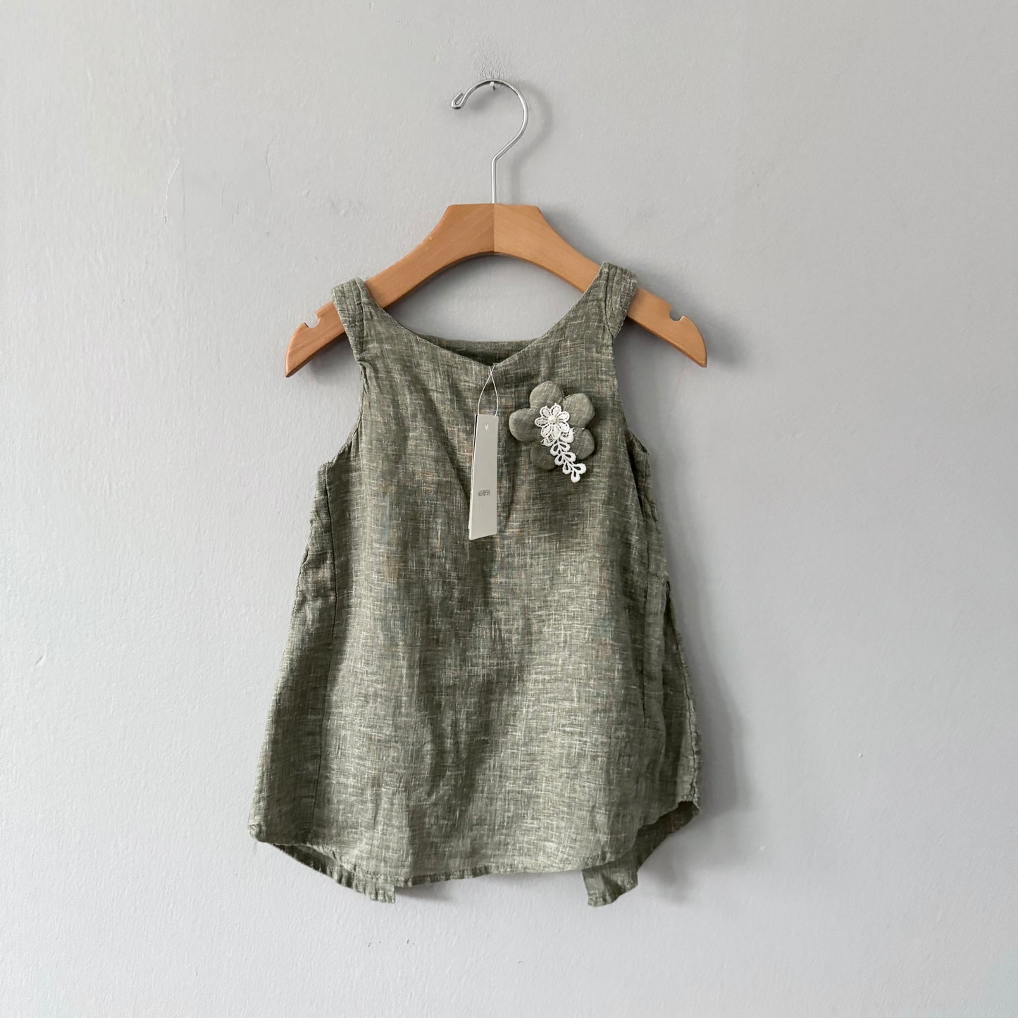 No brand / Cotton x linen dress / 18-24M - New with tag
