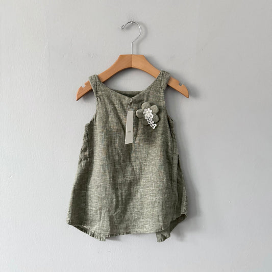 No brand / Cotton x linen dress / 18-24M - New with tag
