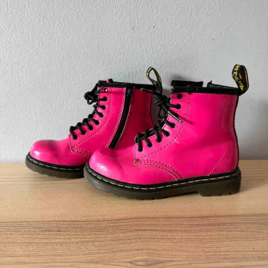 Dr. Marten / Pink lace up boots / US10