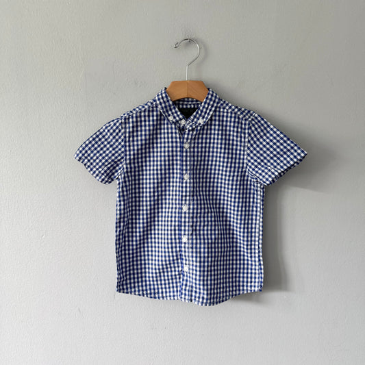Next / Blue gingham shirt / 4-5Y