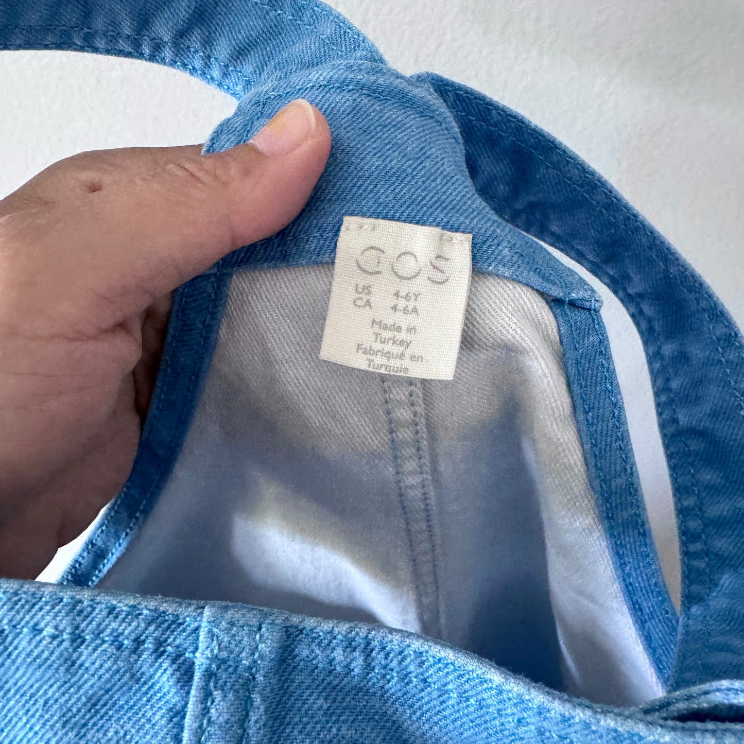 COS / Blue denim overalls / 4-6Y