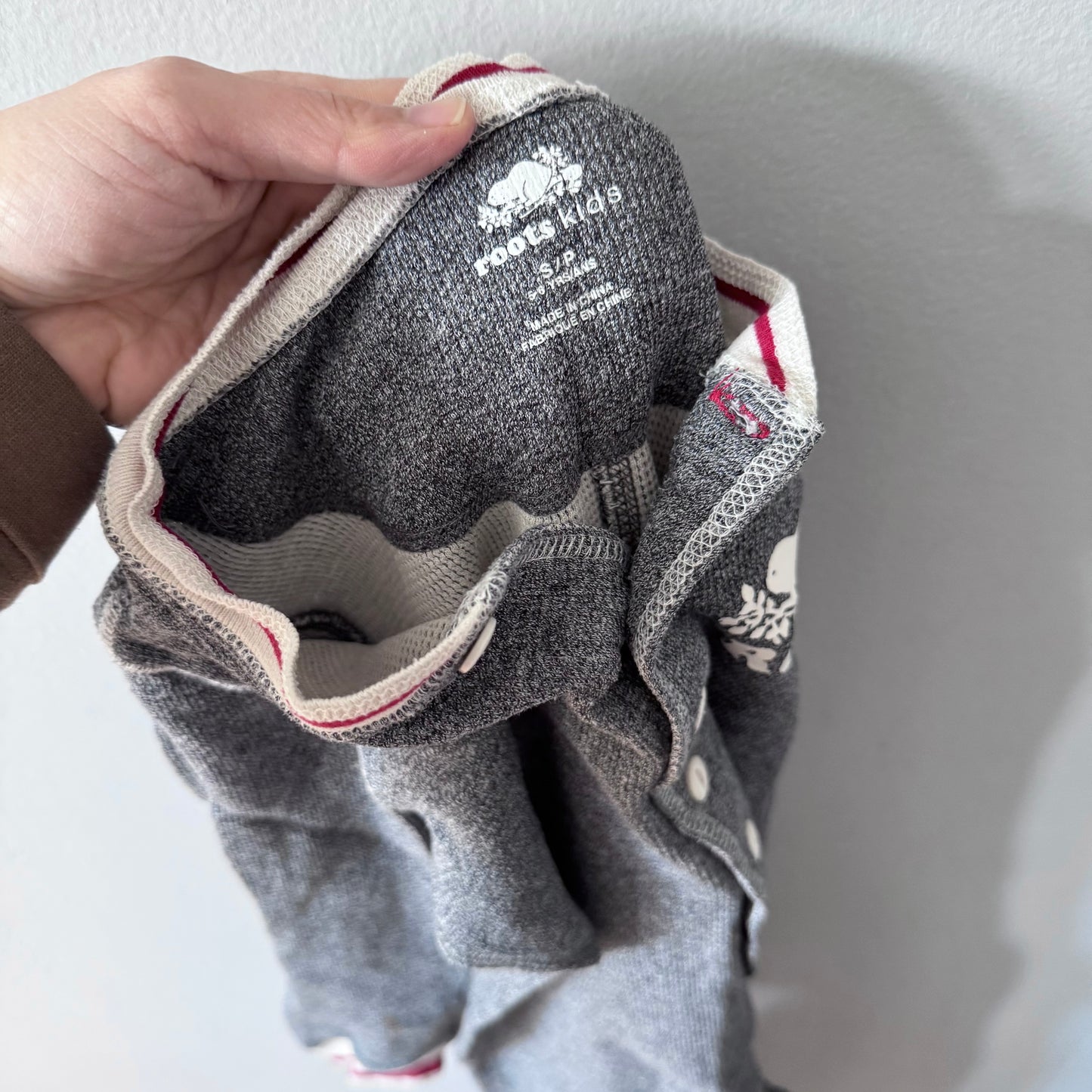 Roots / Salt and pepper romper / 5-6Y