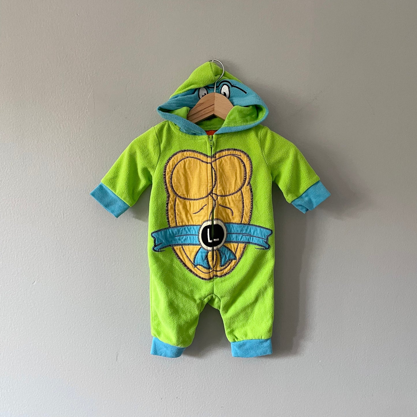 Nickelodeon / Ninja turtles fleece romper / 0-3M