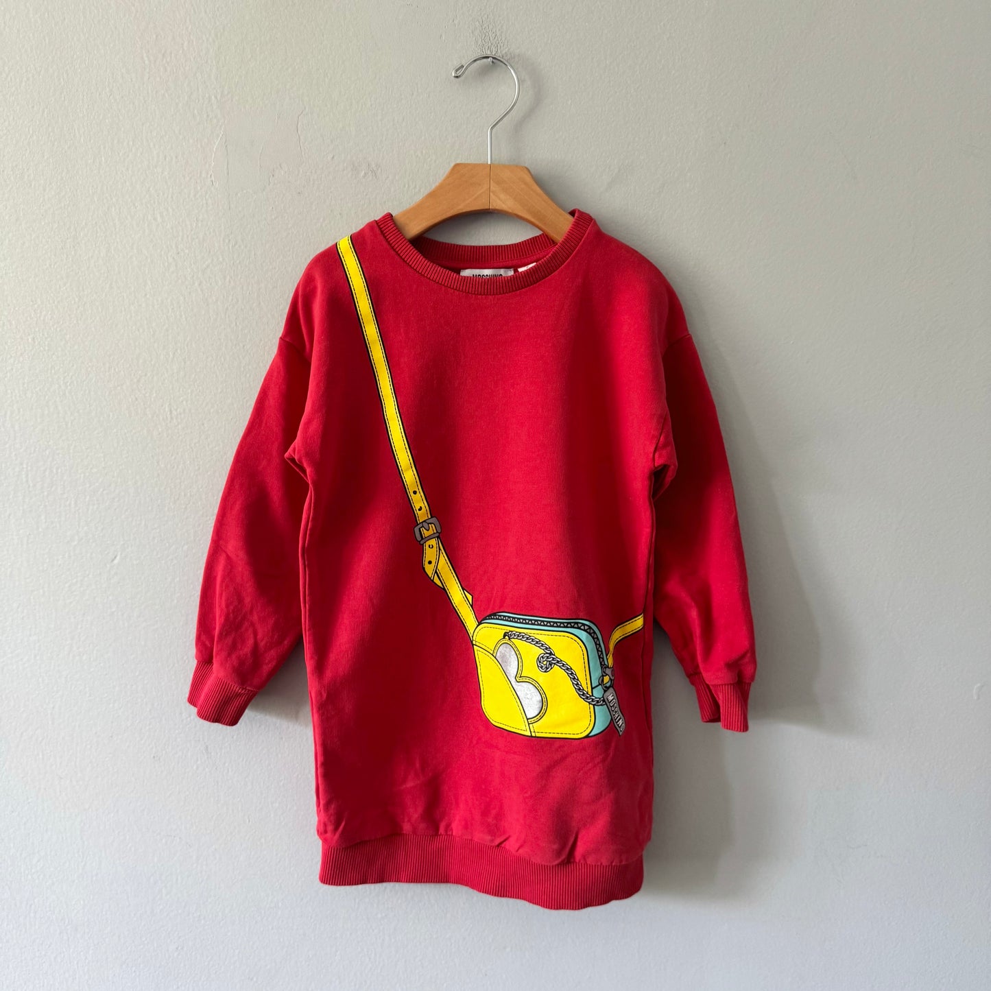 Moschino / Red crew dress / 5-6Y
