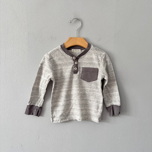 Tucker + Tate / Grey long sleeve top / 12-18M