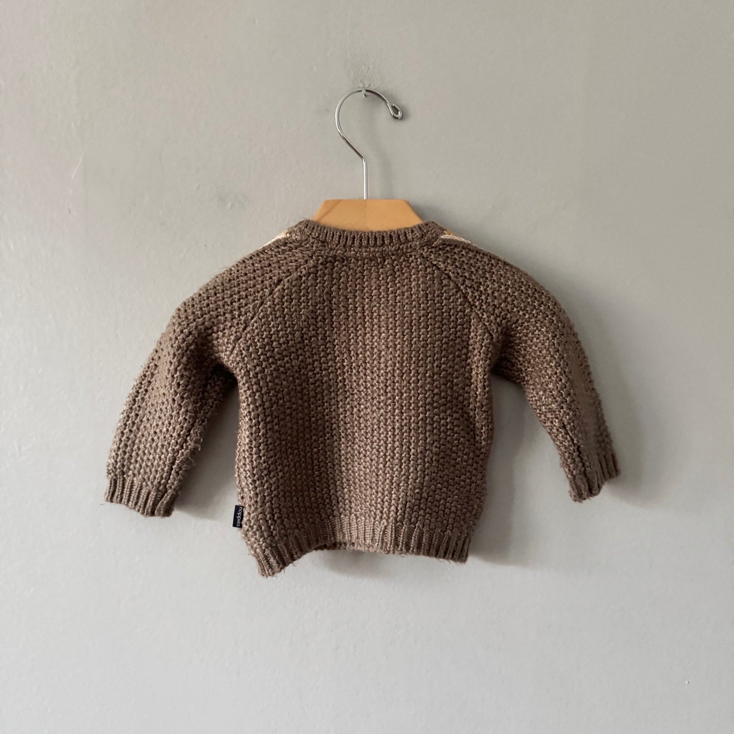 Noppies	/ Brown knit pullover / 2-4M