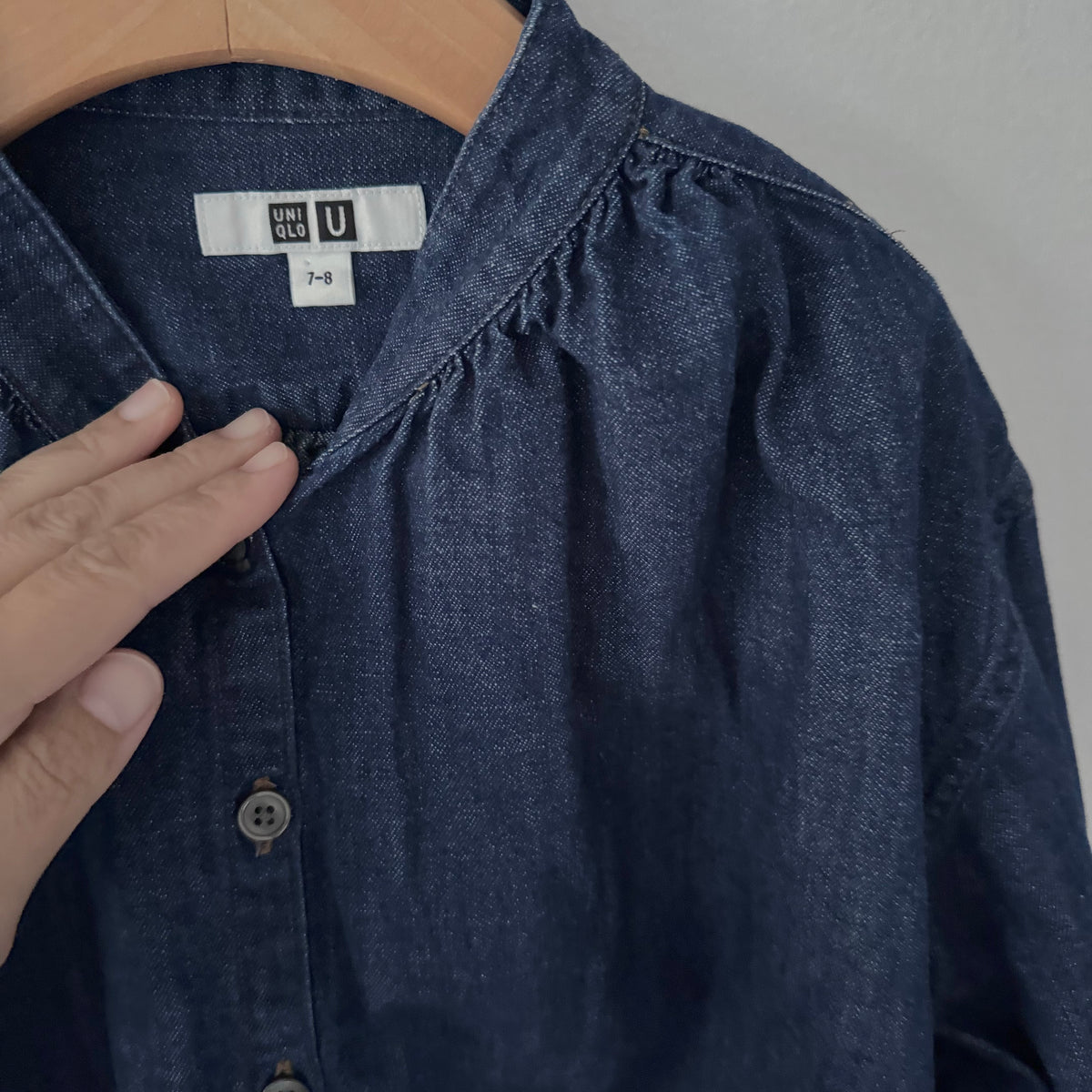 Uniqlo / Dark chambray dress / 7-8Y