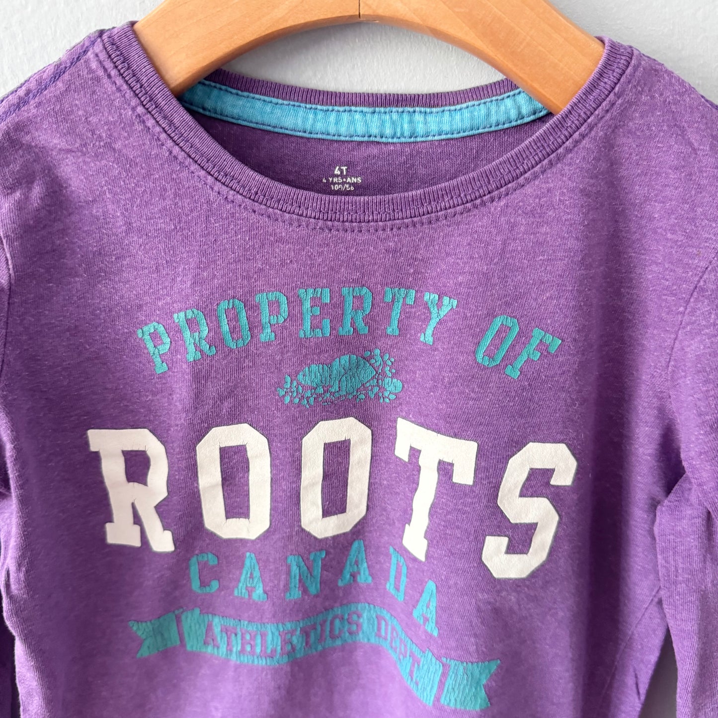 Roots / Purple long sleeve top / 4T