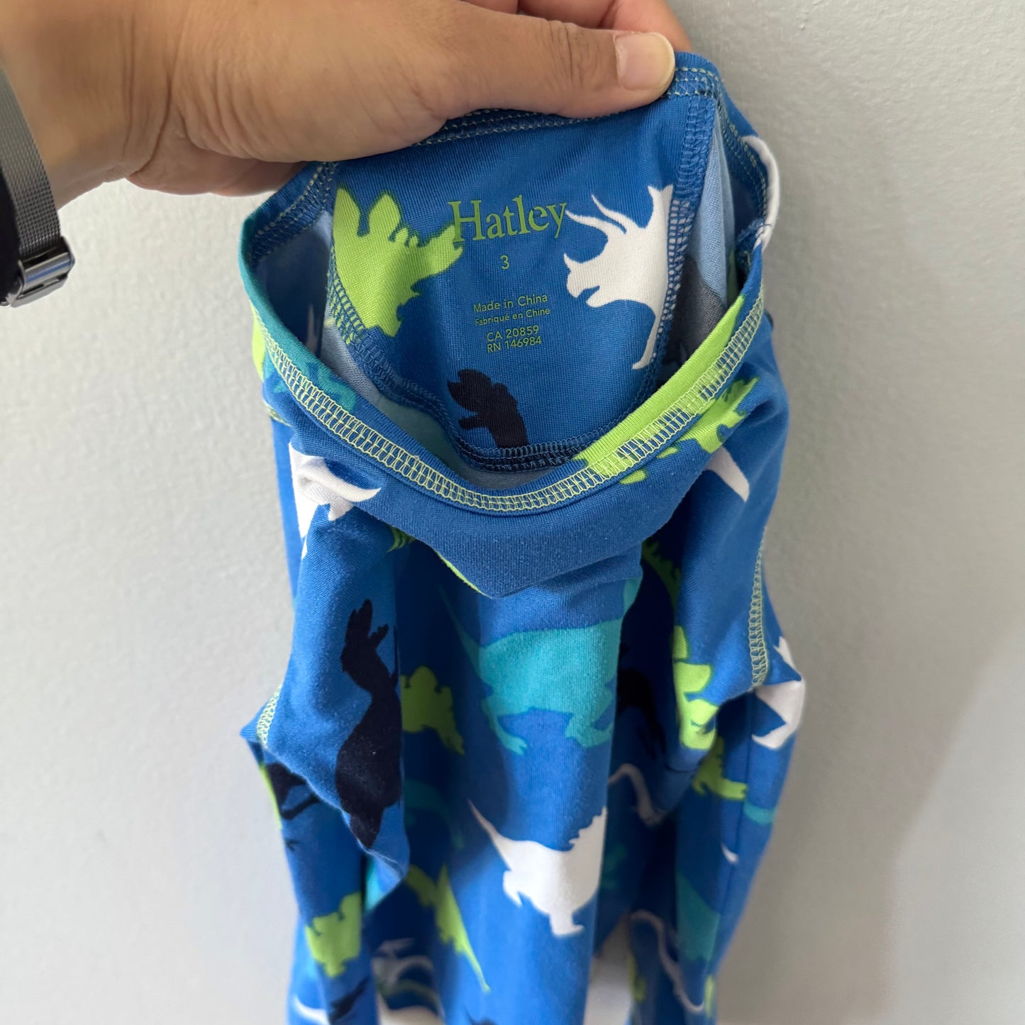 Hatley / Blue x dinosaur pajama set / 3Y