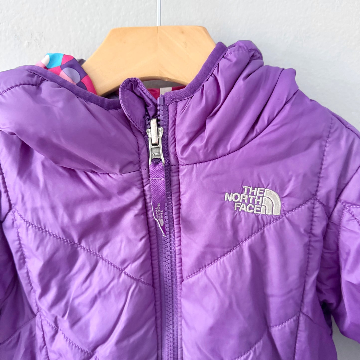 The North Face / Reversible puffer jacket - purple x pink / 4T