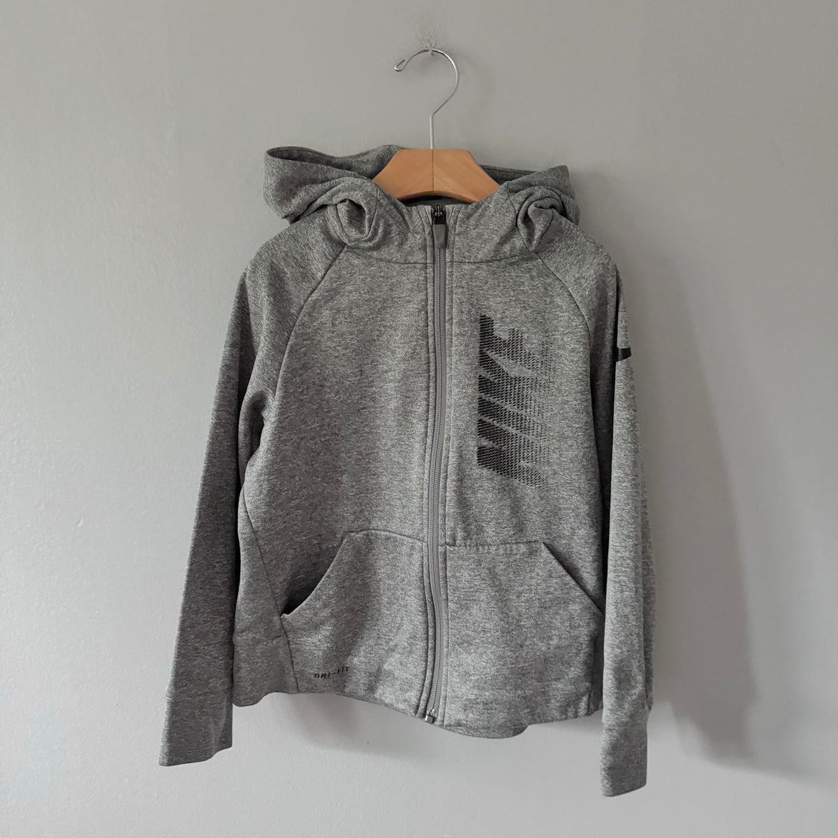 Nike / Grey fleece lined zip up / XS(5-6Y)