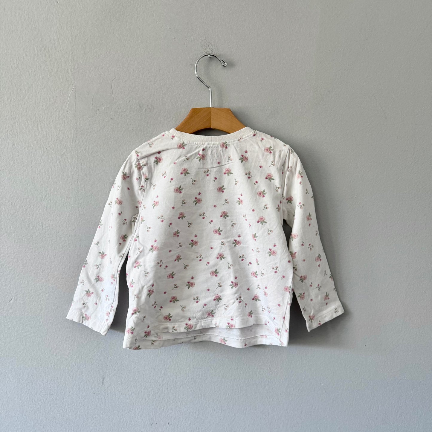 Next / Floral long sleeve with zipper pouch / 18-24M