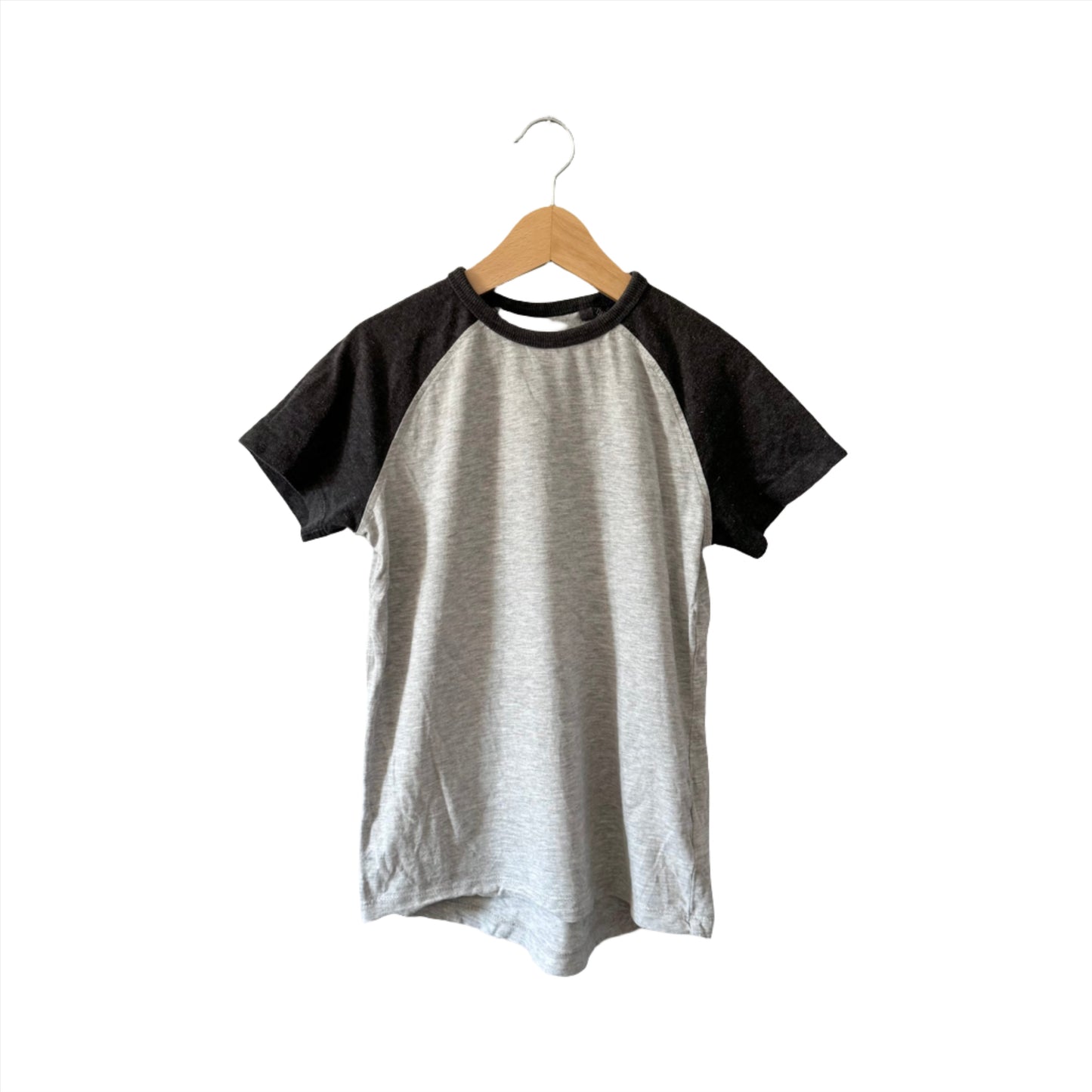 Next / Light grey raglan T-shirt / 7Y