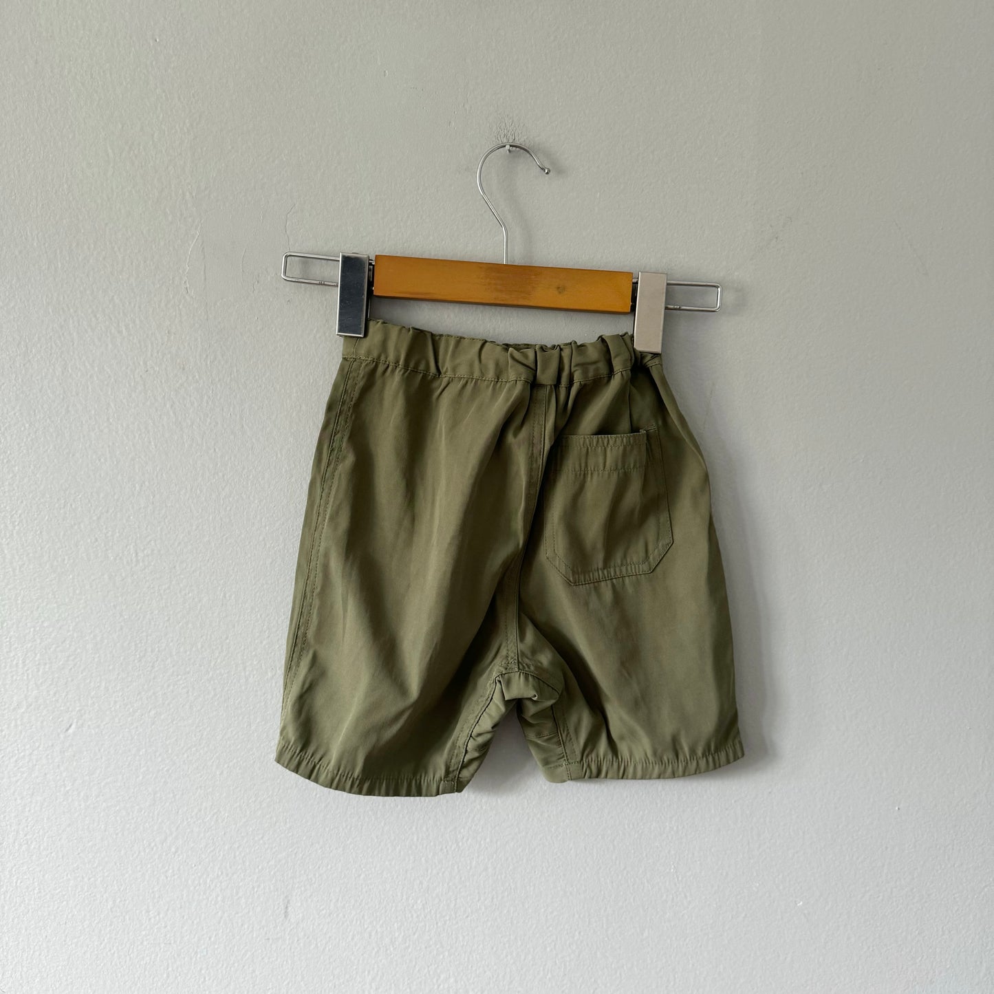 Muji / Khaki half pants / 100cm(3-4Y)