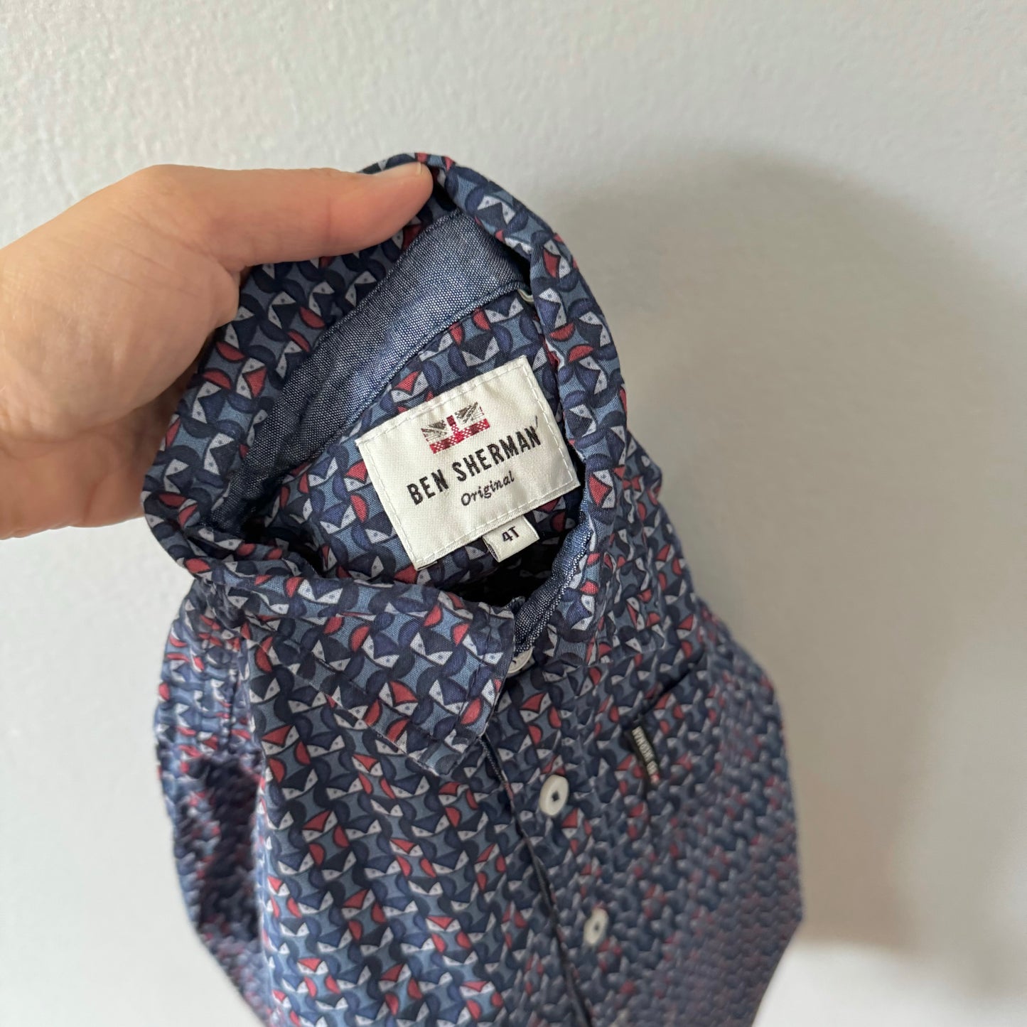 Ben Sherman / Navy cotton shirt / 4Y