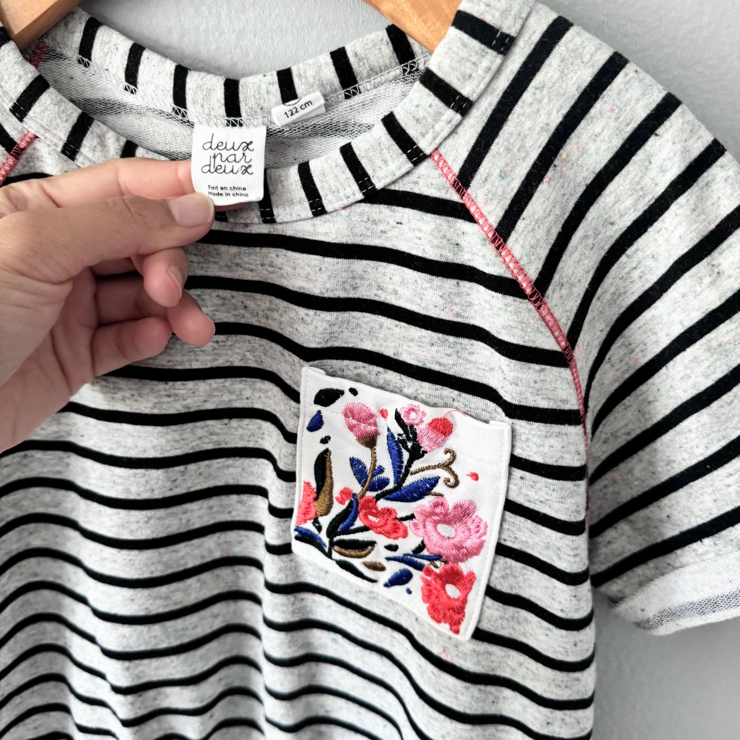 Deux par deux / Stripe crew dress / 7Y