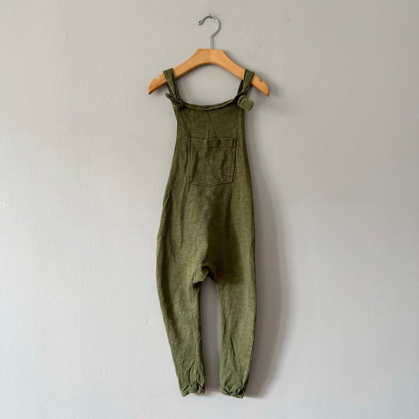 Mini mioche / Khaki overalls / 4Y