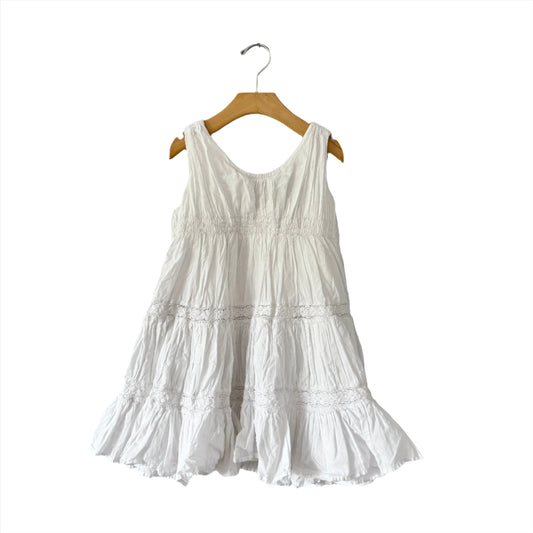 Evian et Luna Collection / White tank blouse dress / 5Y