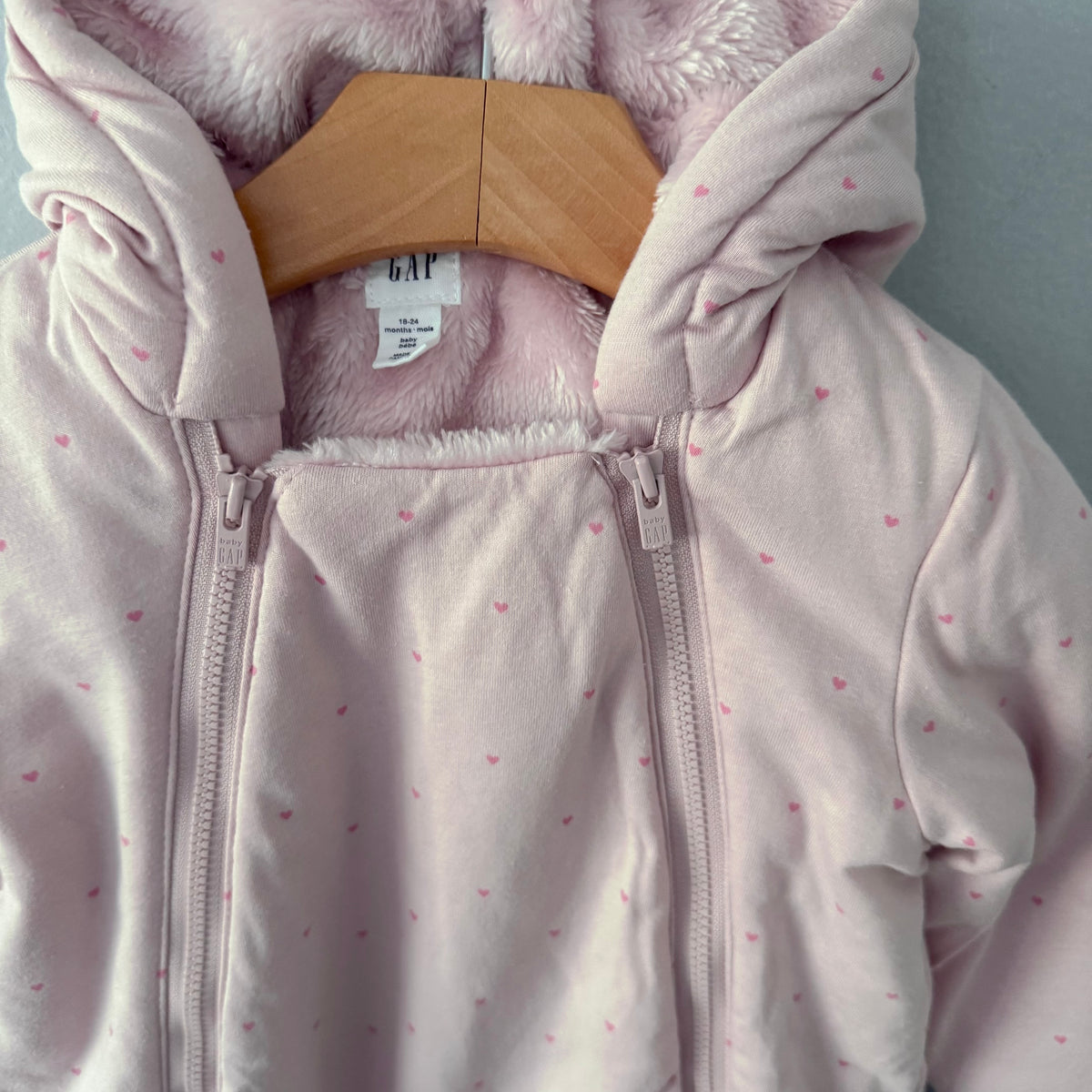 Gap / Pink x sherpa suit / 18-24M
