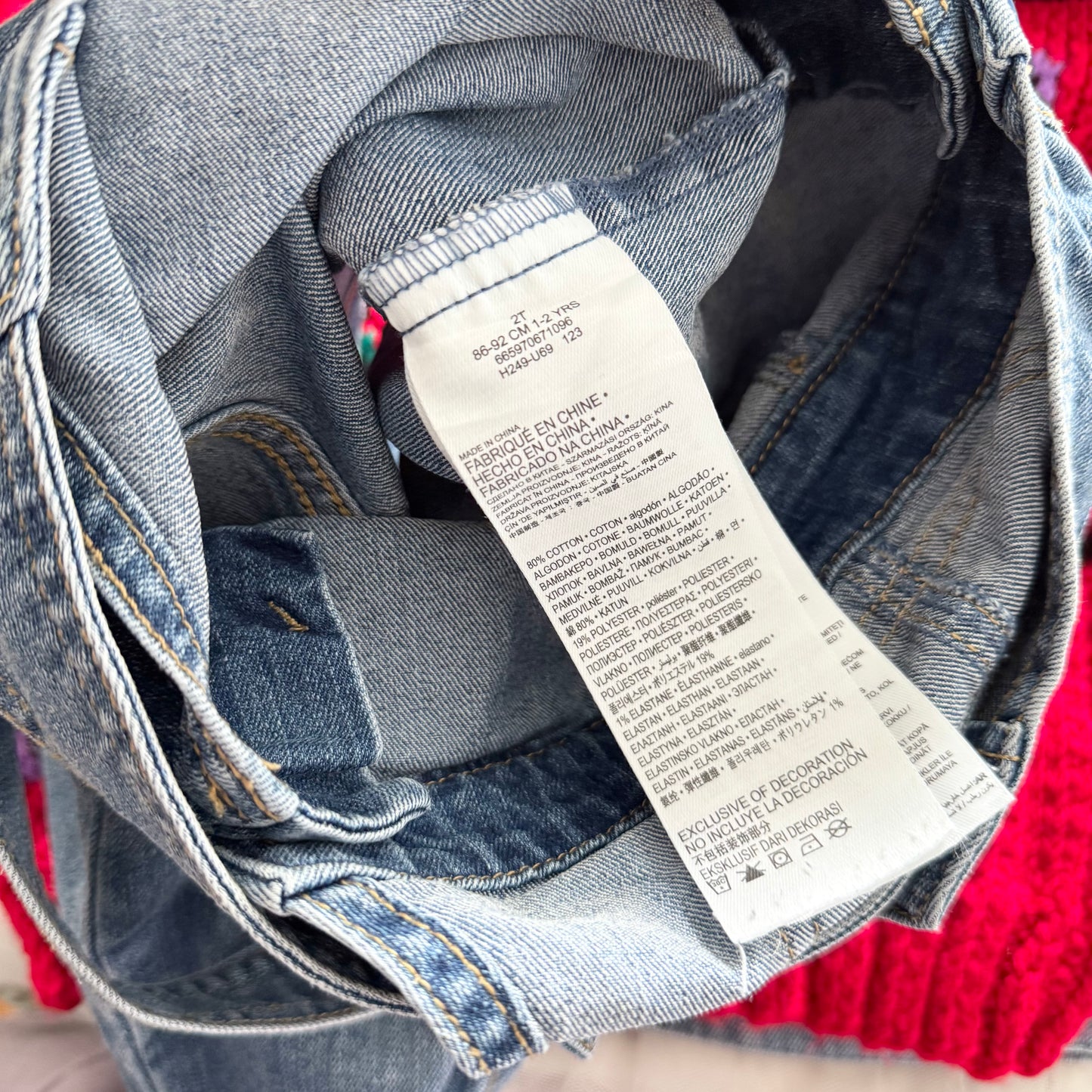 Levi's / Denim overall shorts / 2T