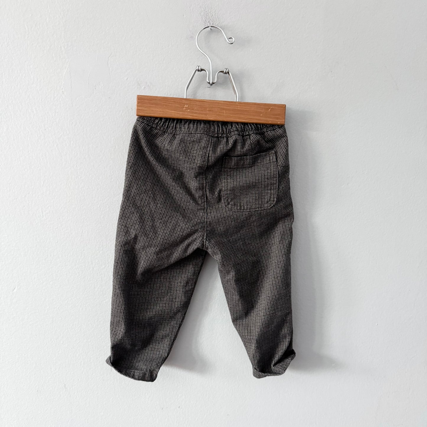 Zara / Brown black houndstooth pants / 12-18M