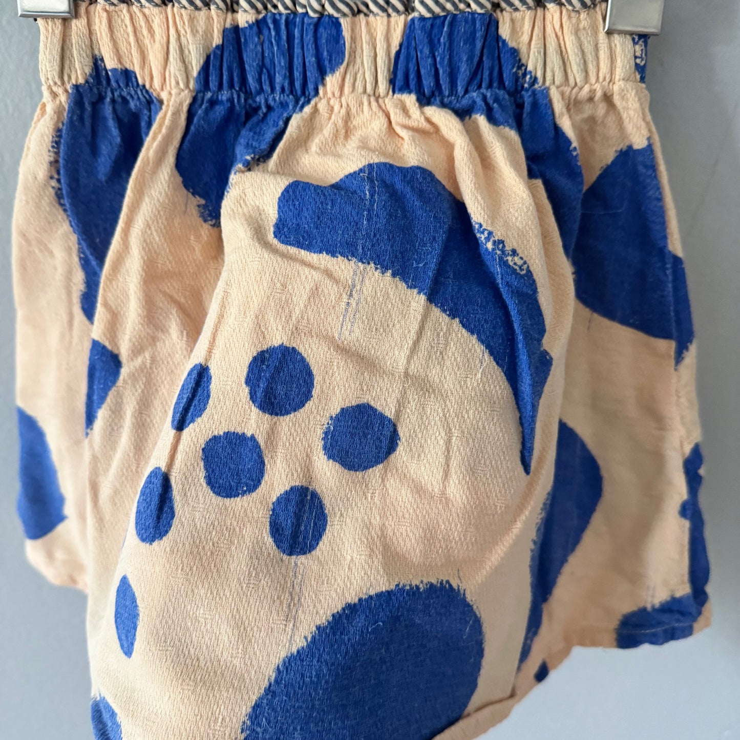 Bobo Choses / Light orange x blue skirt / 3Y