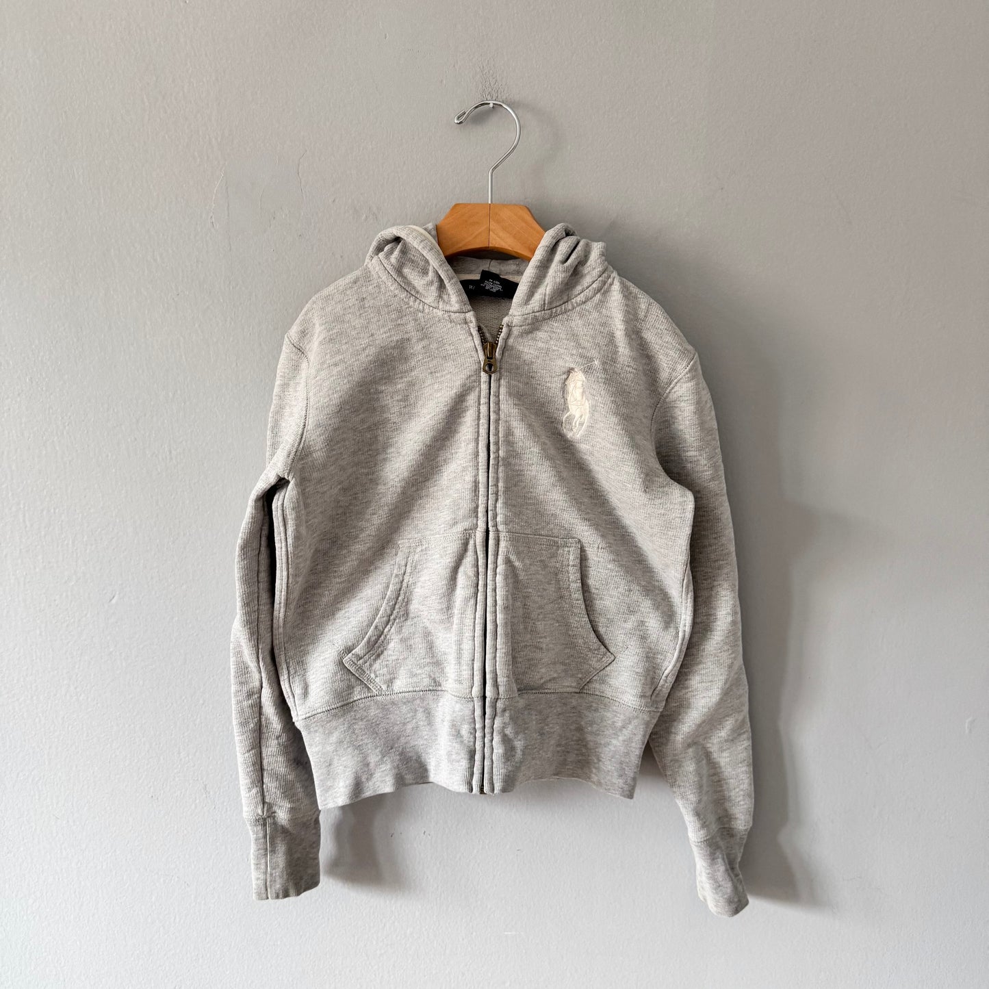 Polo Ralph Lauren / Light grey zip up hoodie / 8-10Y