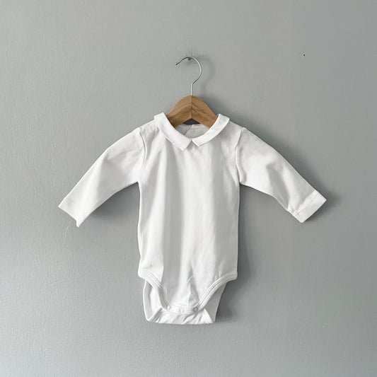 Jacadi / White long sleeve onesie / 3M