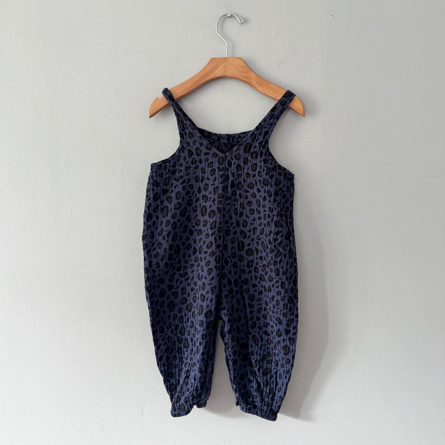 Tiny Cottons / Leopard muslin romper / 18M