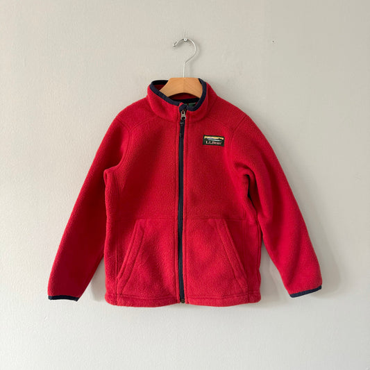 LL bean / Fleece zip up / 5-6Y