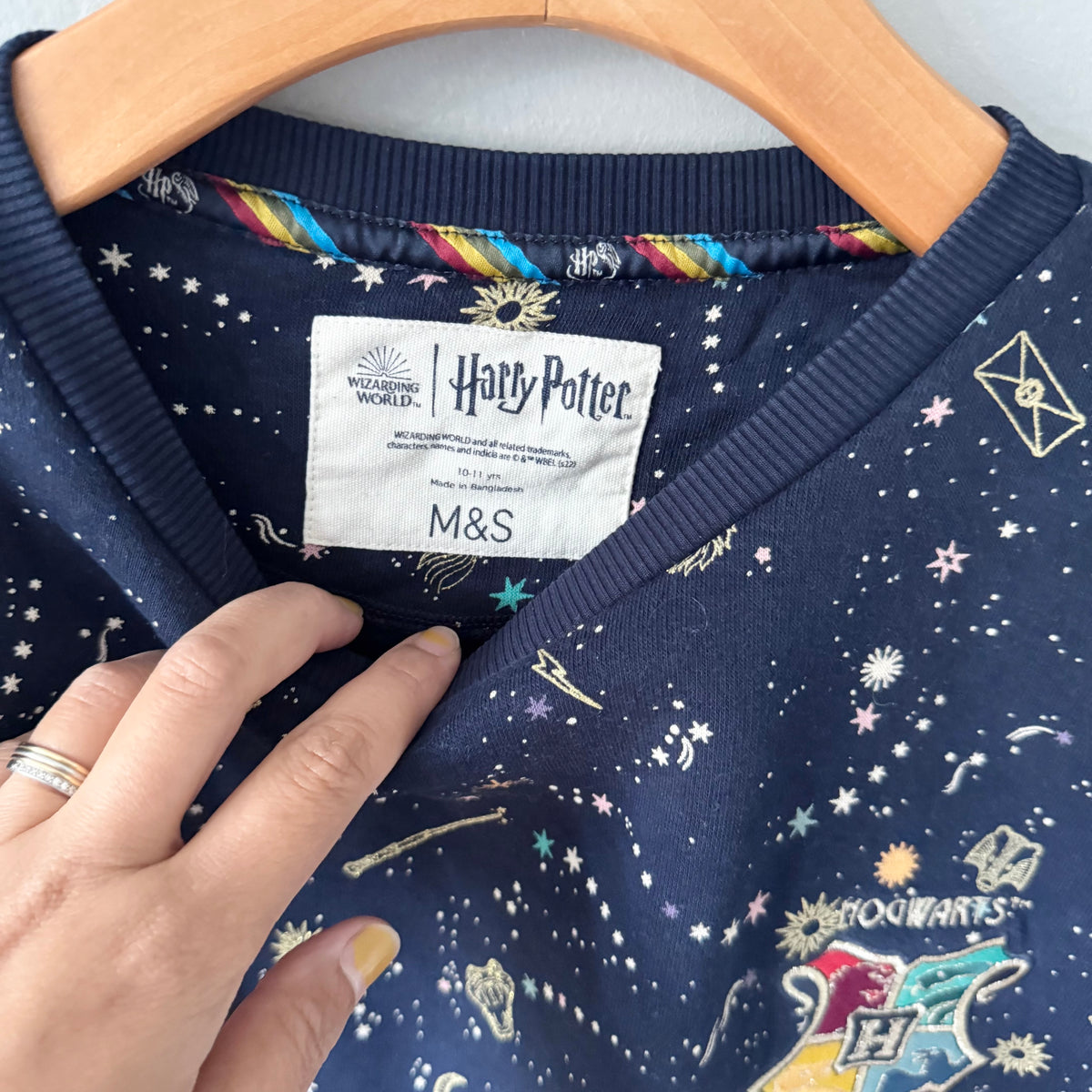 Harry Potter x M&S / Navy sweatshirt / 10-11Y