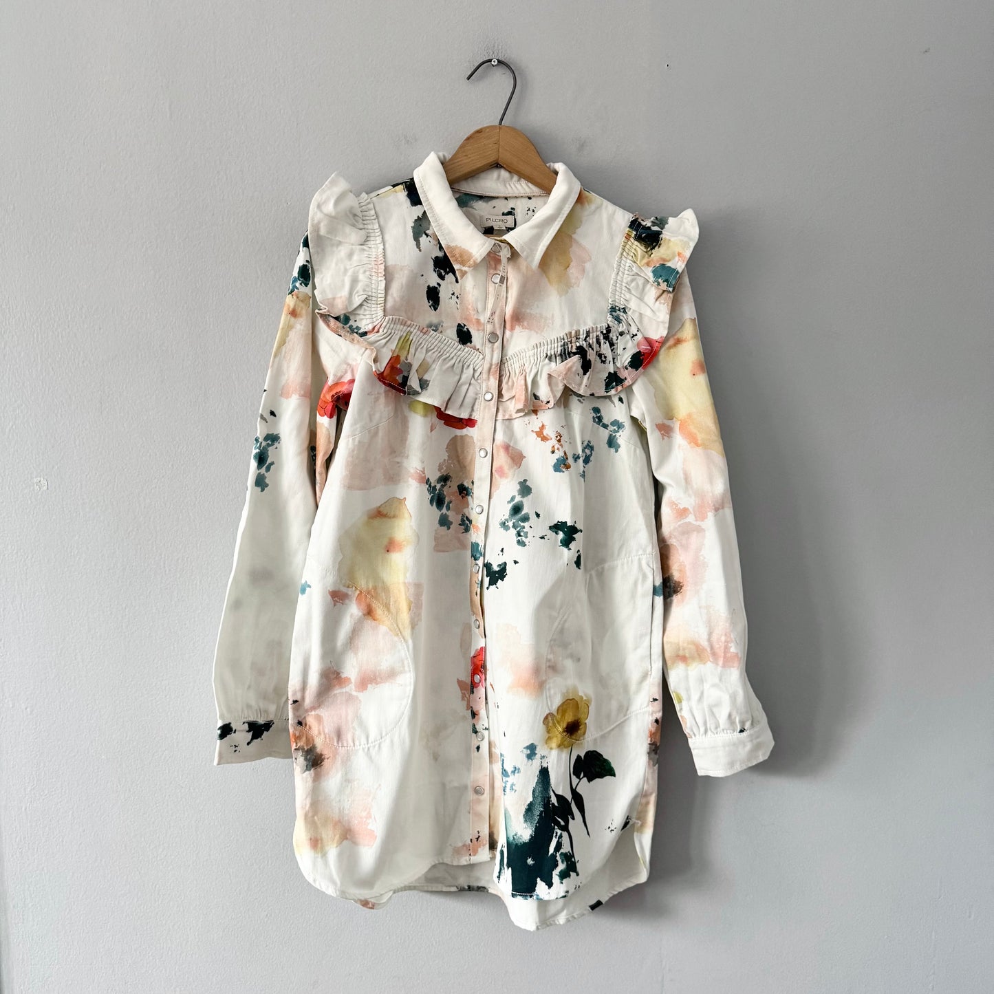 Pilcro(Anthropologie) / White long sleeve dress / Women M - New with tag