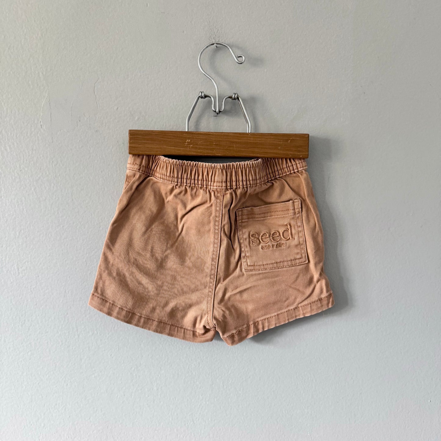 Seed / Short en jean orange / 12-18 mois