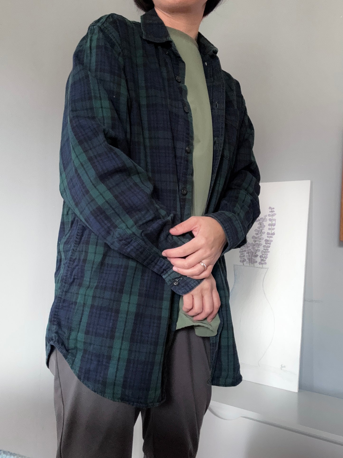 LL Bean vintage / Chemise à carreaux en flanelle / Homme M