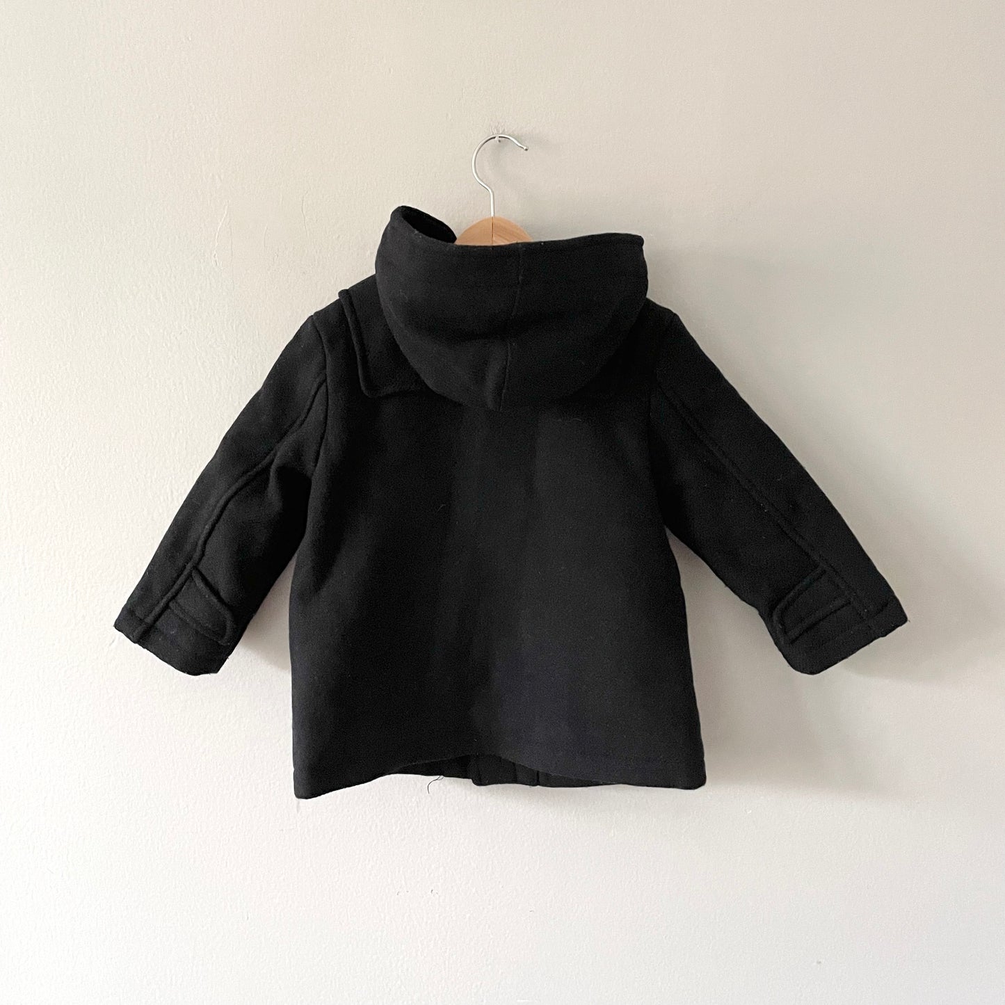 Zara / Navy wool mix duffle coat / 18-24M